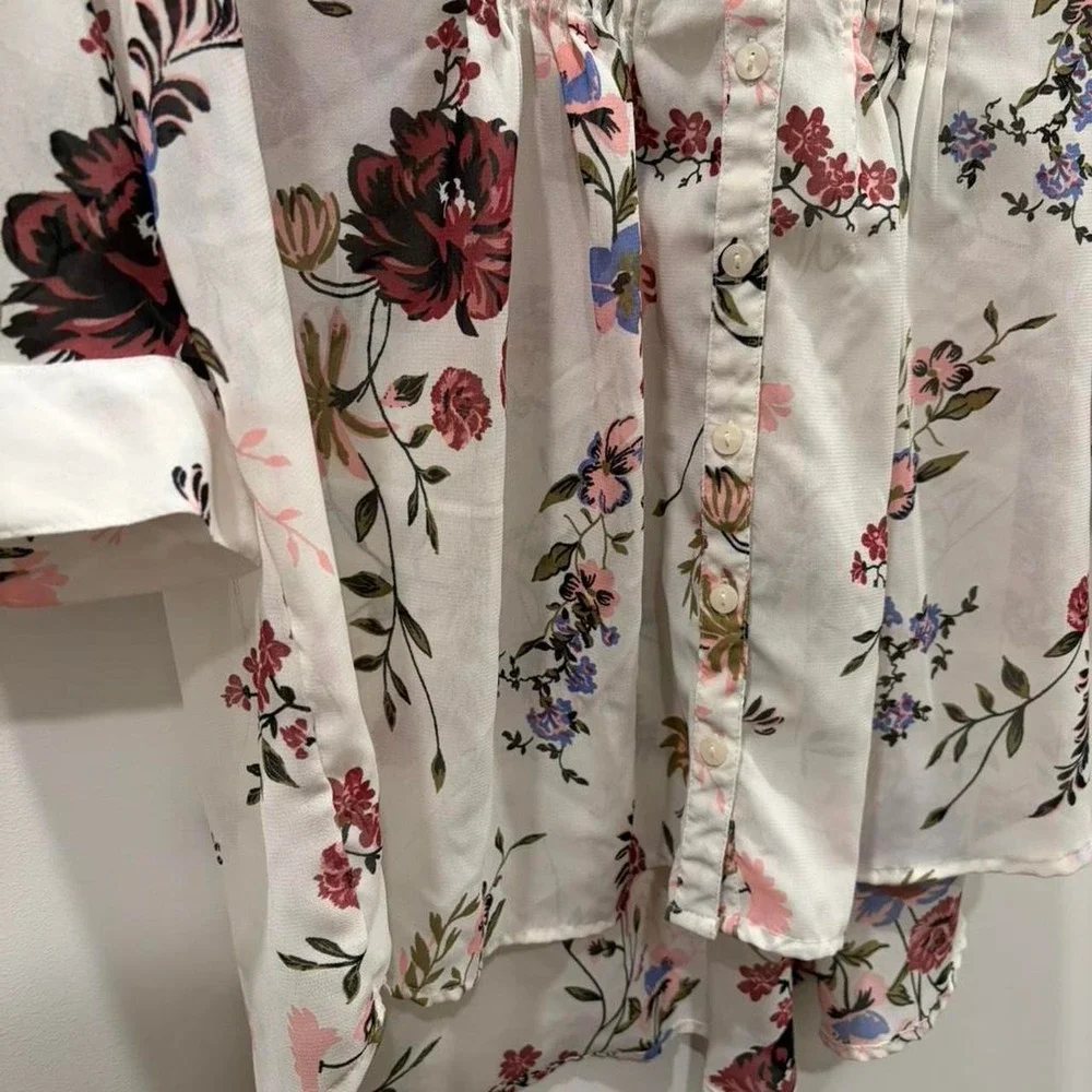 Handmade white floral